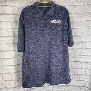 NFL flag football dri fit polo shirt sz Large men